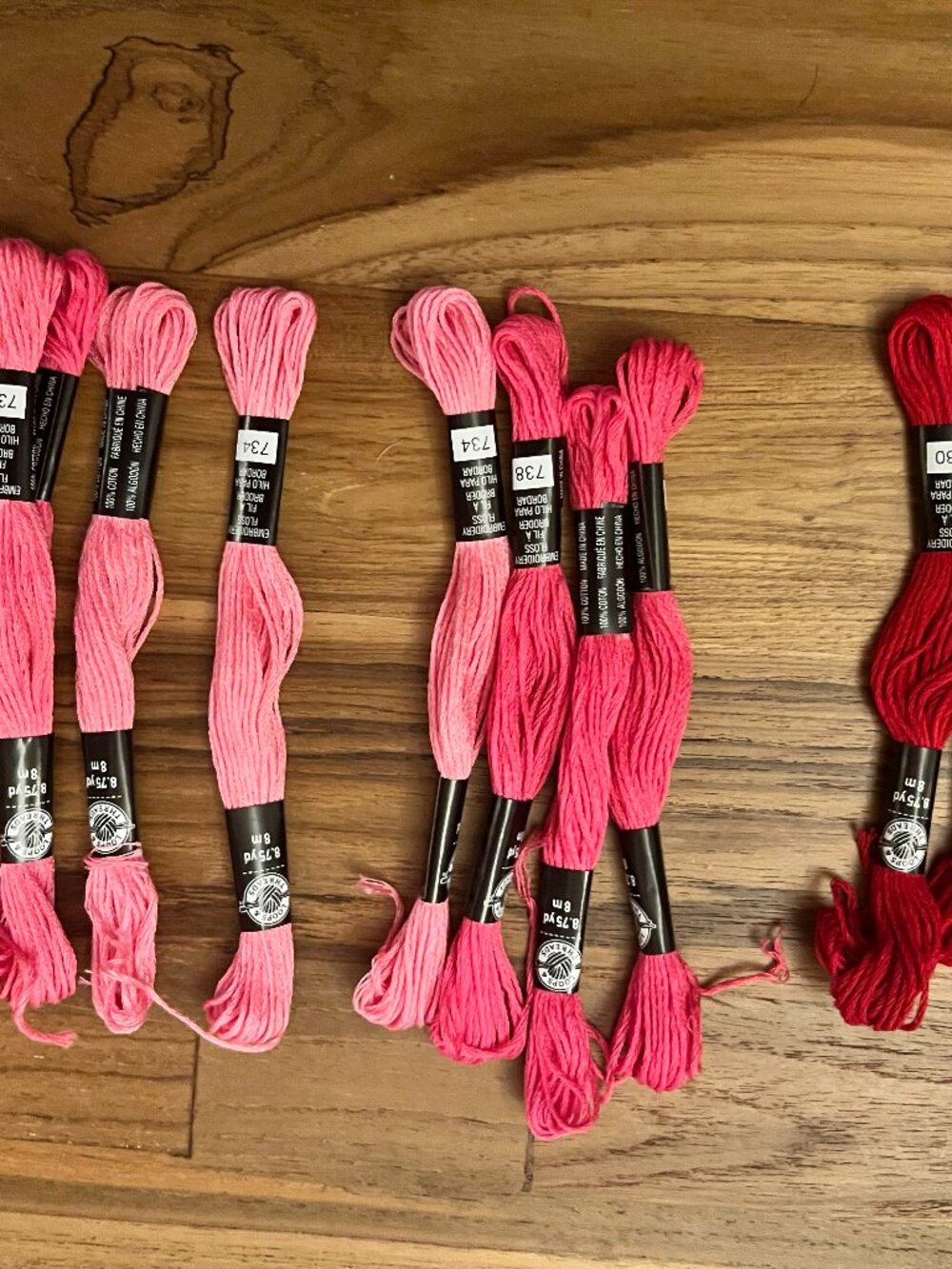 62 Total Floss threads for crafts/cross stitch. Multiple Colors